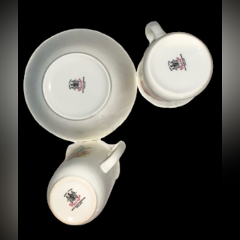 ROYAL KENT $150 TODDLER made in England child’s fine China bowl & 2 cups lot - Picture 3 of 9